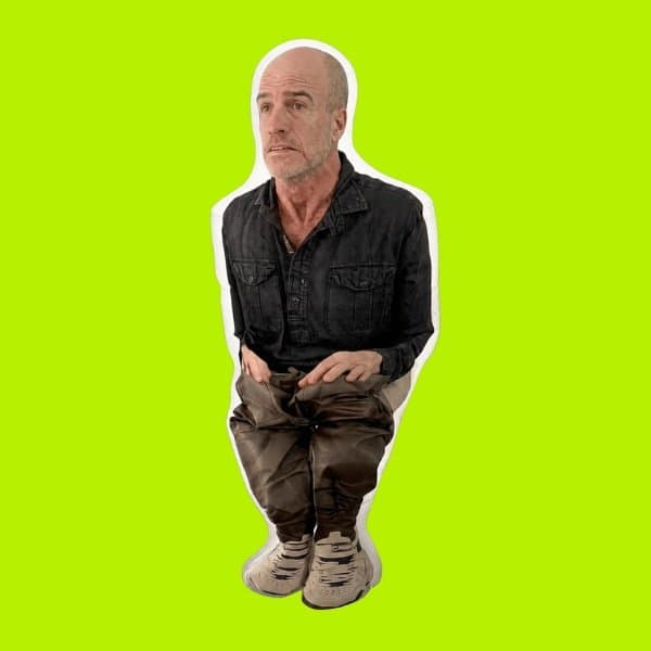 Meet Andy: The Life-Size Inflatable Man Squatting in Your Bathroom
